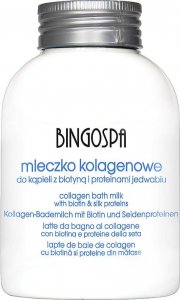 BingoSpa Spa&Beauty Mleczko kolagenowe do kąpieli z biotyną i proteinami jedwabiu 500ml 1