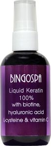 BingoSpa ZDROWE I MOCNE WŁOSY Płynna keratyna 100% z biotyną, kwasem hialuronowym, L-cysteiną i witaminą C BINGOSPA 1