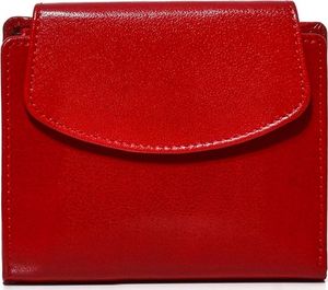 Belveder Mały portfel damski czerwony skórzany BW31 1