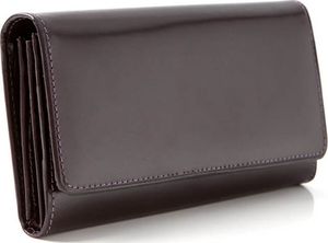 Belveder Duży portfel damski skórzany śliwkowy BW59 1