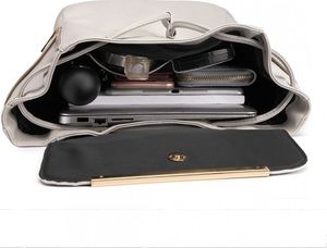 Accessorize Me Szary plecak skórzany damski Aurora 4