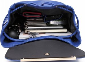 Accessorize Me Plecak skórzany damski kobaltowy Aurora 2