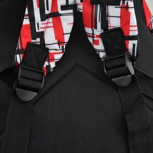 BAGINC Plecak szkolny Line Print Red 4