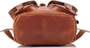 Belveder Mały plecak skórzany damski brązowy BR21 3