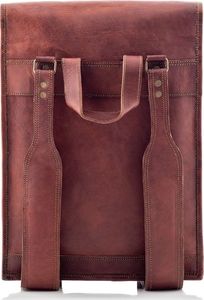 Belveder Plecak ze skóry vintage brąz Outlander BT06 3