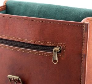 Belveder Plecak ze skóry vintage brąz Outlander BT06 5