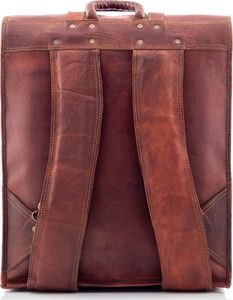 Belveder Plecak vintage skórzany brąz Outlander BT07 2