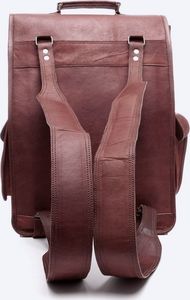 Belveder Plecak skórzany vintage brąz Outlander BT09 2