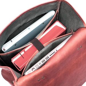 Belveder Plecak skórzany vintage brąz Outlander BT09 5