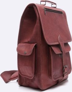 Belveder Plecak skórzany vintage brąz Outlander BT09 6