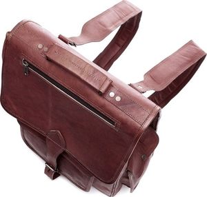 Belveder Plecak skórzany vintage brąz Outlander BT09 7