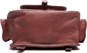 Belveder Plecak skórzany vintage brąz Outlander BT09 8