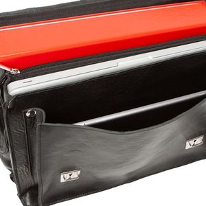 Belveder Plecak torba 2w1 skórzany vintage czarny BR9 5