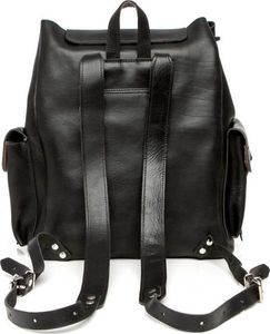 Belveder Czarny plecak skórzany vintage BR81 3