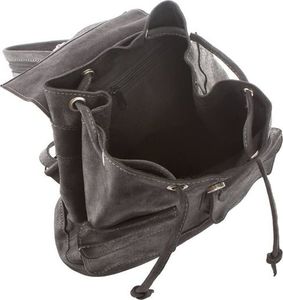 Belveder Plecak vintage skórzany damski czarny BV20 5