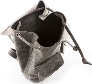 Belveder Plecak vintage skórzany damski szary BV20 2