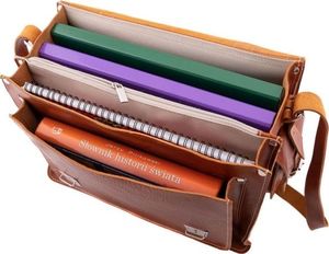 Belveder Plecak torba 2w1 skórzany vintage brąz BR91 4