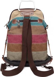 Kono Plecak płócienny vintage torebka 2w1 Rainbow 3