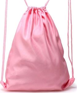 LisanBags Różowy plecak worek na sznurkach BASIC 1