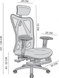 Krzesło biurowe Angel EurOpa Plus Czarne 9