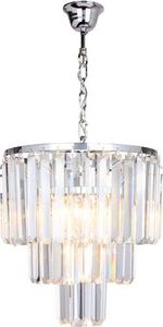 Lampa wisząca Zumaline Lampa wisząca transparentna do salonu Zumaline AMEDEO 17106/3+1-CHR (17106/3+1-CHR) - 25108 1
