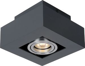 Lampa sufitowa Italux Oprawa natynkowa prostokątna czarna Italux Casemiro IT8002S1-BK/AL 1