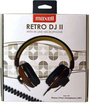 Słuchawki Maxell RETRO DJ2 HP-600 MIC BROWN (303632.00.CN) 4