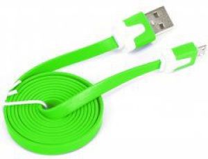 Kabel USB Omega USB-A - 1 m Zielony Biały (41858) 1