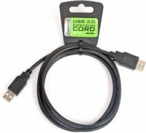 Kabel USB Omega USB-A - USB-A 1.5 m Czarny (56628) 2
