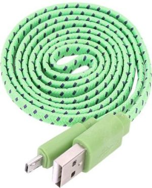 Kabel USB Omega Kabel USB - Micro USB 1m Zielony (42325) 1