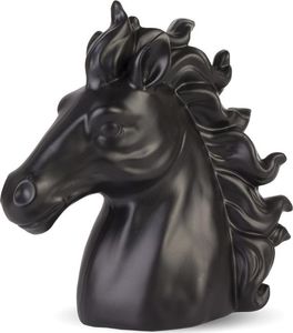 Pigmejka Ozdoba Figurka Głowa Konia Czarna 18x17cm uniwersalny 1