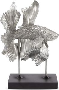 Pigmejka Ozdoba Figurka Bond Srebrna Ryba 34,5x21,5cm uniwersalny 1