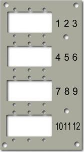 EFB Panel przedni do przełącznicy EFB 53705.1V3 na 12 adapterów (53705.4V2B2) 1