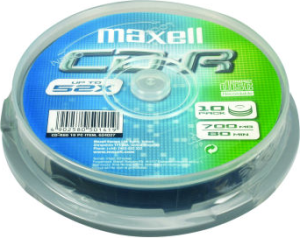 Maxell CD-R 700 MB 52x 10 sztuk (624027.00.CN) 1