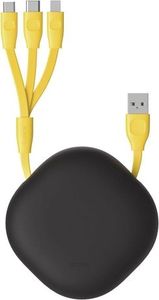 Kabel USB Baseus USB-A - USB-C, microUSB, Lightning Szary (baseus_20200714155833) 1