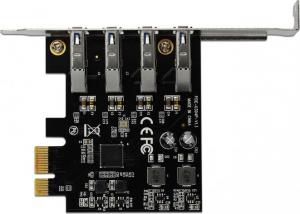 Kontroler Delock PCIe 2.0 x1 - 4x USB 3.0 (90304) 3