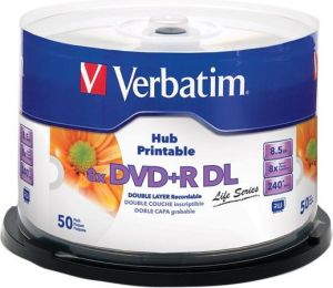 Verbatim DVD+R DL 8.5 GB 8x 50 sztuk (97693) 1