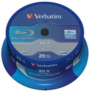 Verbatim BD-R SL LTH 25GB, 25 Pack Spindle (43772) 1
