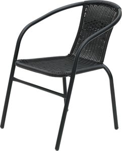 4Living Krzesło ogrodowe Rome, czarne 1