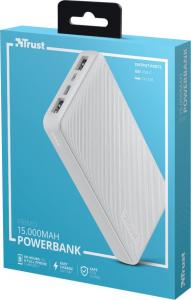 Powerbank Trust Primo Compact 15000 mAh Biały  (23900) 6