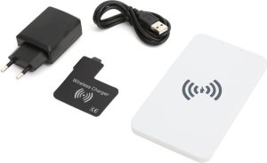Ładowarka Omega WIRELESS CHARGER FOR SMARTPHONES + SAMSUNG S4 RECEIVER WHITE (OUWCL1S4) 3