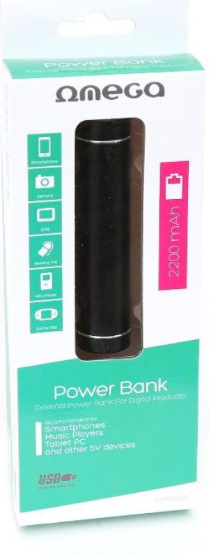 Powerbank Omega 2200mAh Czarny 3