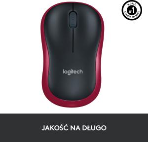 Mysz Logitech M185 Czerwona (910-002240) 11