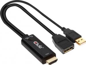 Adapter AV Club 3D DisplayPort - HDMI czarny (CAC-1331) 1