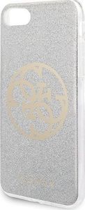 Guess Guess GUHCI8PCUGLLG iPhone 7/8/SE 2020 jasnoszary/light grey hard case Glitter 4G Circle Logo 3