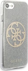 Guess Guess GUHCI8PCUGLLG iPhone 7/8/SE 2020 jasnoszary/light grey hard case Glitter 4G Circle Logo 5