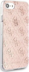 Guess Guess GUHCI8PCU4GLPI iPhone 7/8/SE 2020 różowy/pink hard case 4G Glitter uniwersalny 5