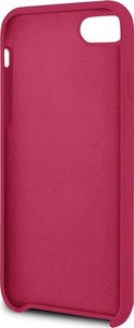 Guess Guess GUHCI8LSLMGRE iPhone 7/8/SE 2020 czerwony/burgundy hard case Silicone Vintage Gold Logo uniwersalny 4