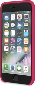 Guess Guess GUHCI8LSLMGRE iPhone 7/8/SE 2020 czerwony/burgundy hard case Silicone Vintage Gold Logo uniwersalny 6