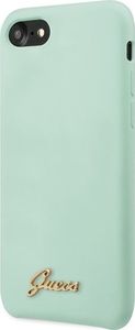 Guess Guess GUHCI8LSLMGGR iPhone 7/8/SE 2020 zielony/green hard case Silicone Vintage Gold Logo uniwersalny 2